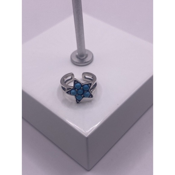 Beautiful Turquoise Star Earring Clip - Picture 1 of 6